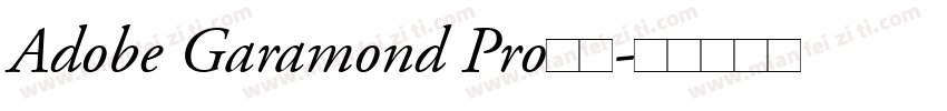 Adobe Garamond Pro字体字体转换